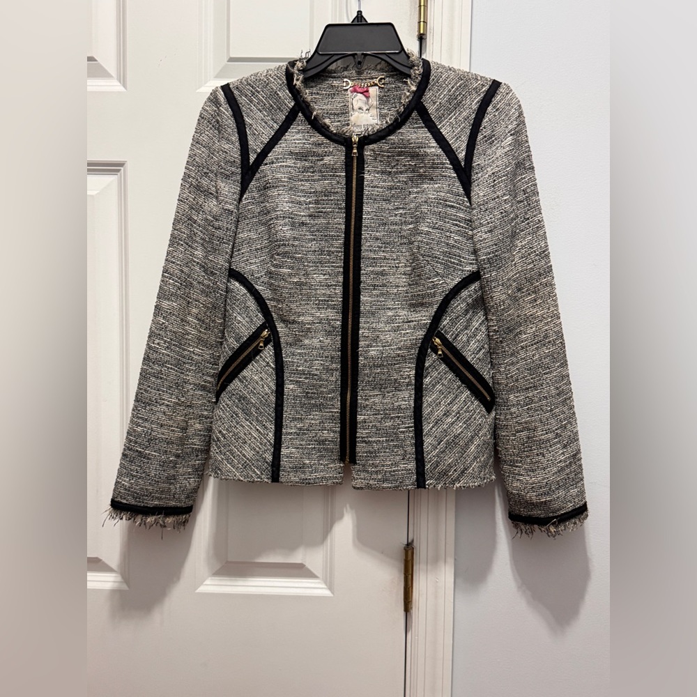Yoana Baraschi Black and Gray Blazer size 2